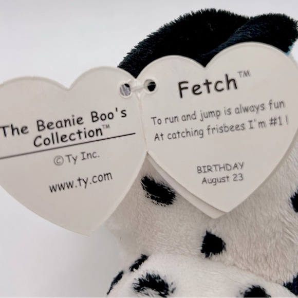 Ty Beanie Boos Collection RETIRED Fetch the Dalmation Dog Plush - Picture 2 of 6